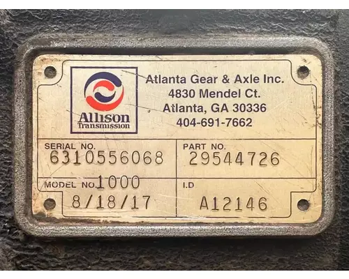 Transmission Assembly Allison 1000HS Complete Recycling Group LLC