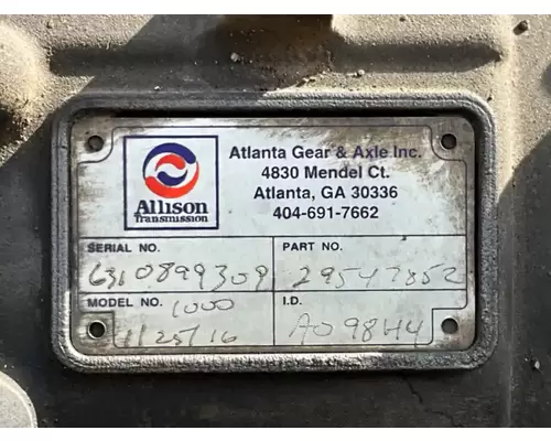 Transmission Assembly Allison 1000HS Complete Recycling Group LLC