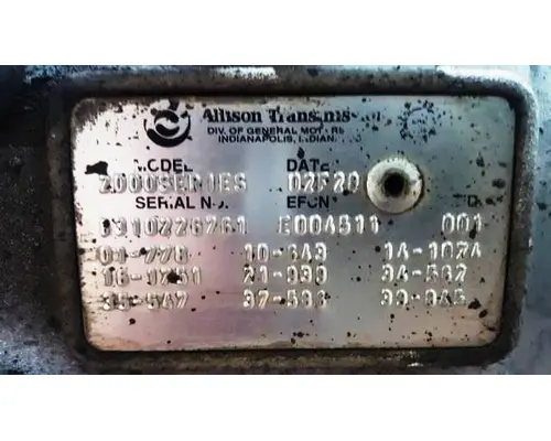 Allison 2000 SERIES Transmission Assembly