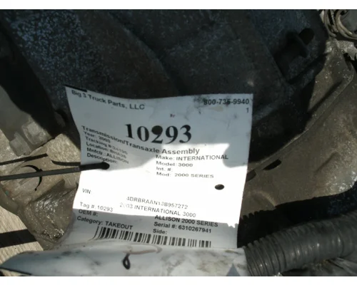 Transmission Assembly ALLISON 2000 SERIES Big 3 Truck Parts, LLC