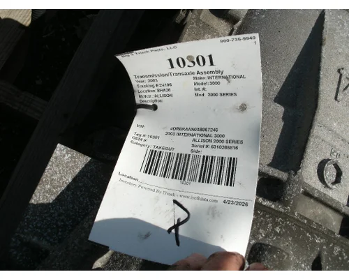 Transmission Assembly ALLISON 2000 SERIES Big 3 Truck Parts, LLC