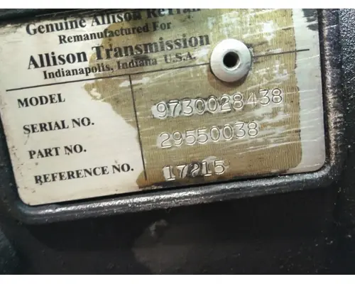 Transmission Assembly ALLISON 2000 LKQ Heavy Truck - Goodys