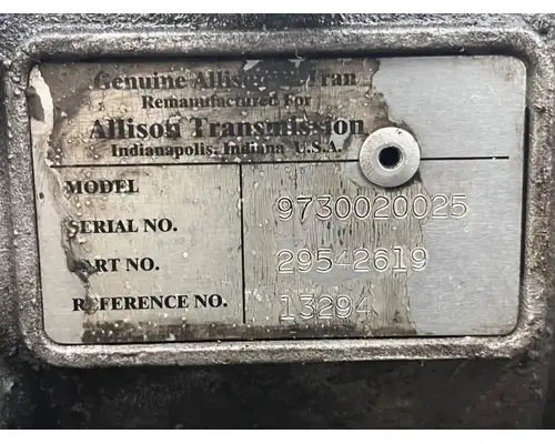 Allison 2000 Transmission Assembly