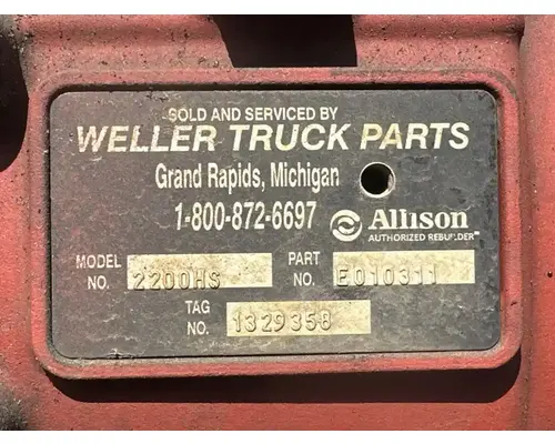 Allison 2200HS Transmission Assembly