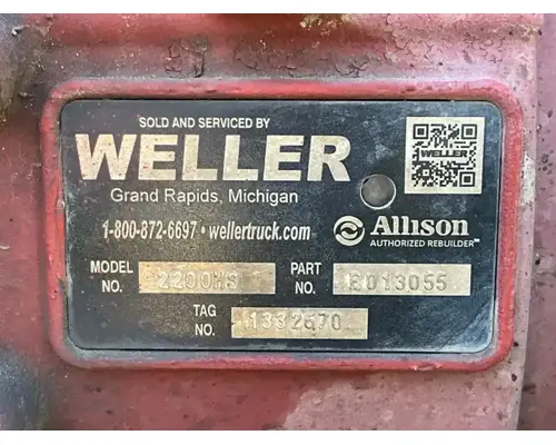 Transmission Assembly Allison 2200HS Complete Recycling Group LLC