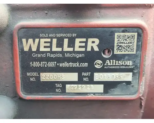 Transmission Assembly Allison 2200HS Complete Recycling Group LLC