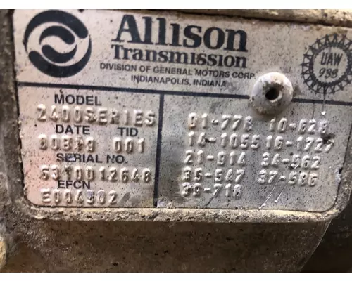 Allison 2400 SERIES Transmission