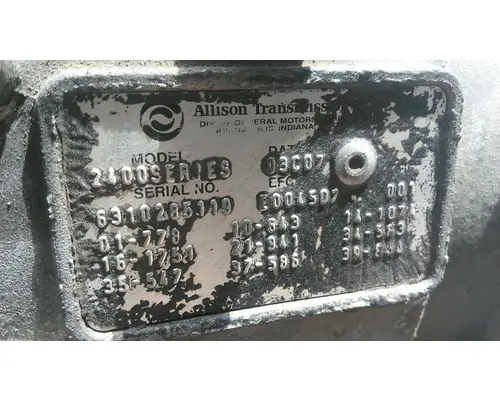 Transmission Assembly ALLISON 2400 LKQ Plunks Truck Parts And Equipment - Jackson