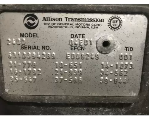 Allison 2400 Transmission