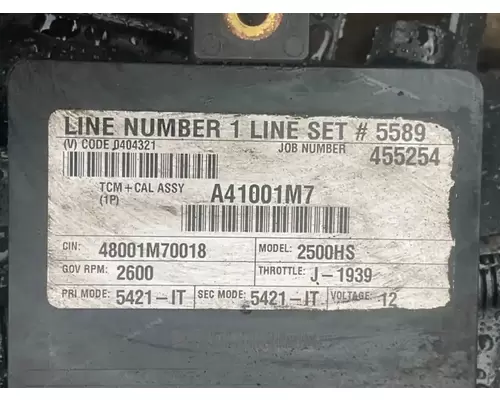 Allison 2500HS ECM (Transmission)