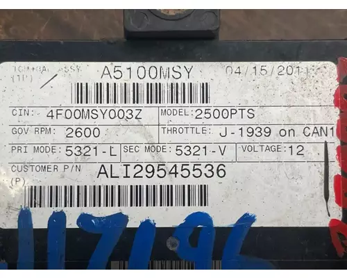 Allison 2500PTS ECM (Transmission)