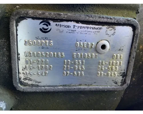 Allison 2500PTS Transmission Assembly