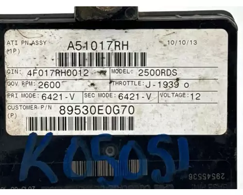 Allison 2500RDS ECM (Transmission)