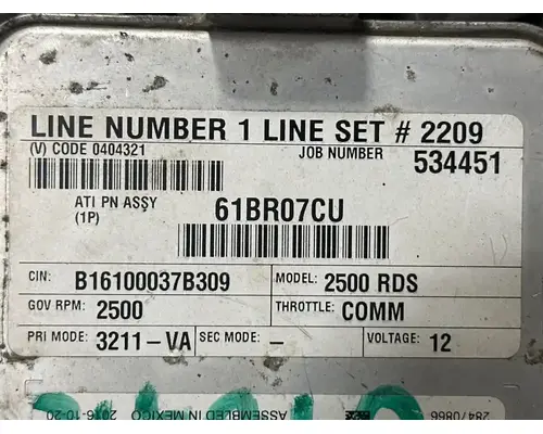 Allison 2500RDS ECM (Transmission)