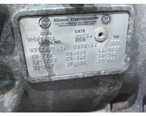 Transmission Assembly ALLISON 2500RDS LKQ Heavy Truck - Goodys