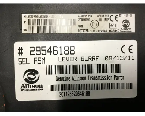 Allison 3000 RDS Transmission Shifter (Electronic Controller)