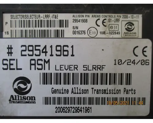 Allison 3000RDS Manual Transmission Parts, Misc.