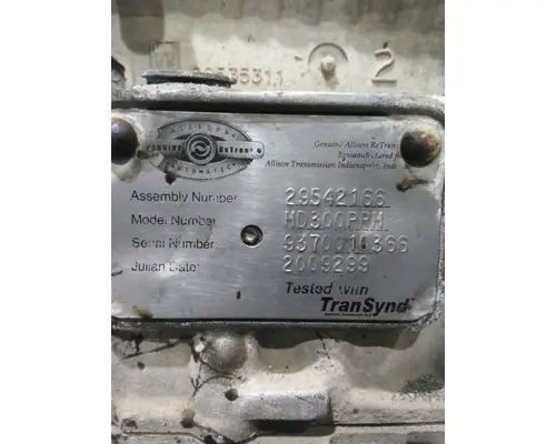 Transmission Assembly ALLISON 3000PRM LKQ Heavy Truck - Goodys