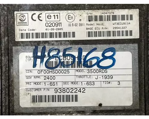 Allison 3500RDSP ECM (Transmission)