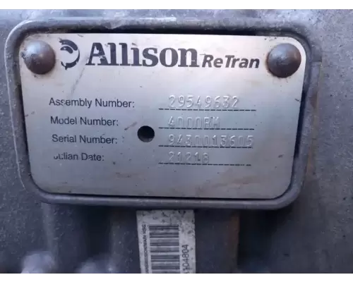 Allison 4000HS Transmission Assembly