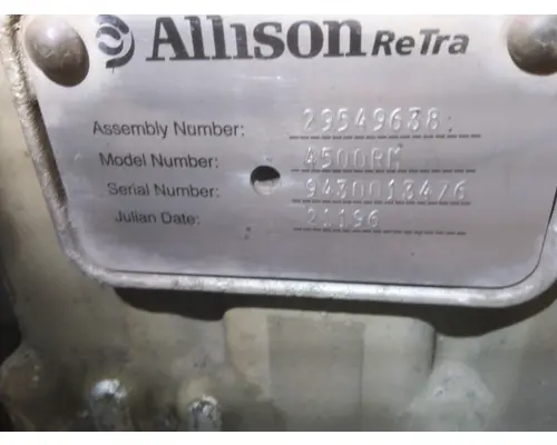 Transmission Assembly ALLISON 4500HS GEN 4-5 LKQ Heavy Truck - Goodys