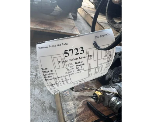 Transmission Assembly ALLISON 4500RDSP CRJ Heavy Trucks and Parts