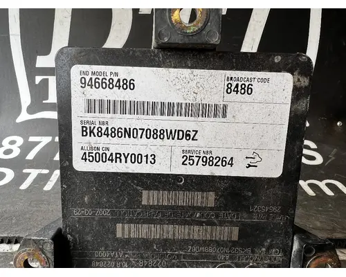 ECM (Transmission) ALLISON C5500 DTI Trucks