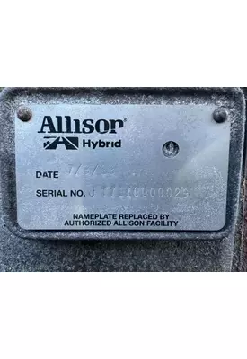 Allison EV50 Transmission Assembly
