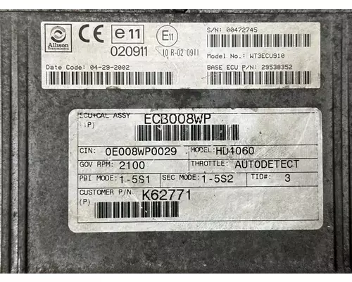 Allison HD4060P ECM (Transmission)