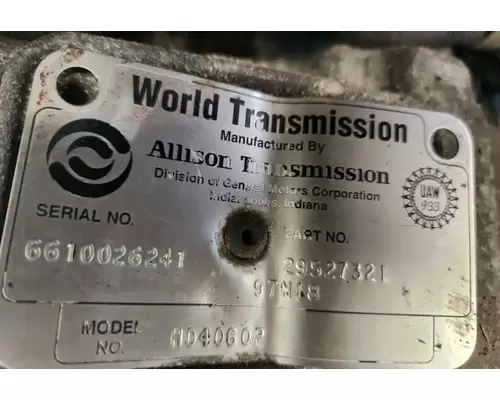 Allison HD4060P Transmission Assembly