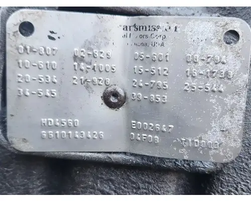 Allison HD4560 Transmission Assembly