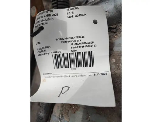 Transmission Assembly ALLISON HD4560P Big 3 Truck Parts, LLC