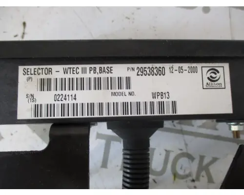 Allison MD3060P Manual Transmission Parts, Misc.