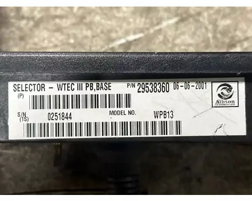 Allison MD3060P Miscellaneous Parts