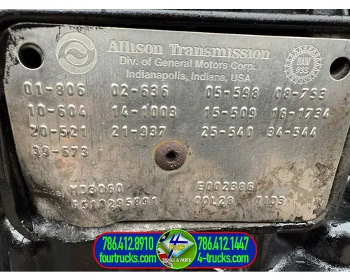 Allison MD3060 Transmission Assembly
