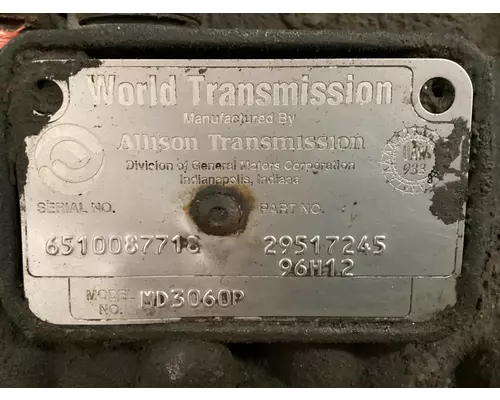 Allison MD3060 Transmission