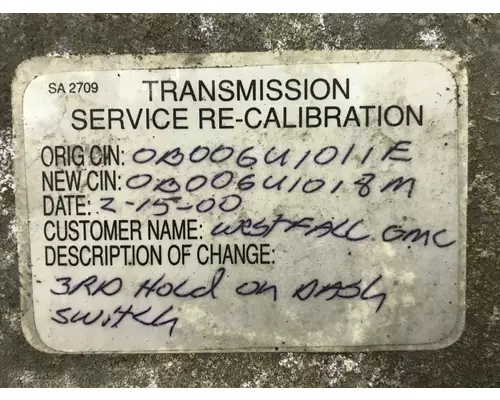 Allison MD3560P Transmission Control Module (TCM)