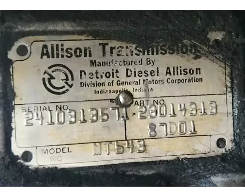 Allison MT643 Transmission Assembly