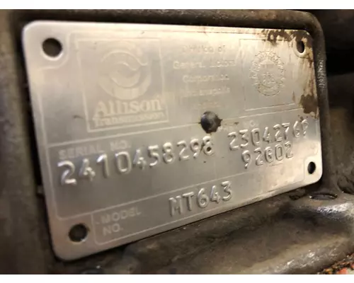 Allison MT643 Transmission