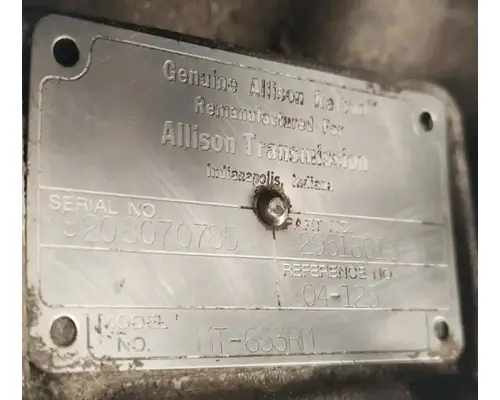 Allison MT653RM Transmission Assembly
