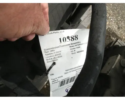 Transmission Assembly ALLISON MD3060 Big 3 Truck Parts, LLC