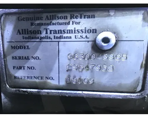 Allison Other Transmission Assembly
