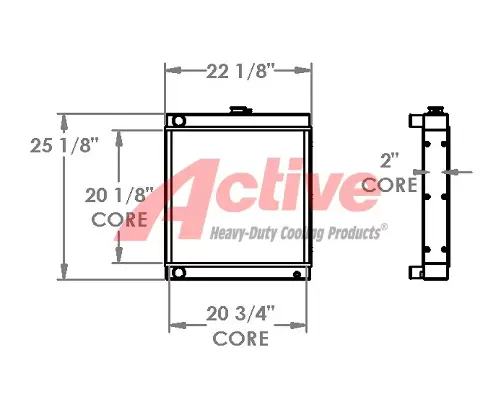 Altec Wood Chipper Radiator