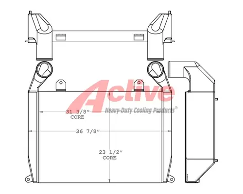 Charge Air Cooler (ATAAC) American LaFrance  Active Radiator