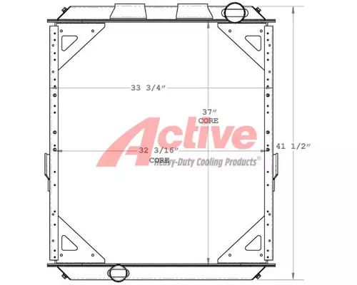 Radiator American LaFrance PUMPER Active Radiator