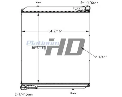 Radiator AUTOCAR ACXXPEDITOR LKQ Western Truck Parts