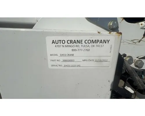Autocrane C4500 Box  Bed