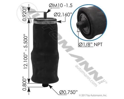 Air Spring AUTOMANN ABSZ70-2622 LKQ Western Truck Parts