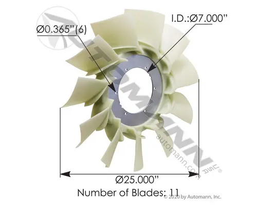 Fan Blade AUTOMANN ALL LKQ Western Truck Parts