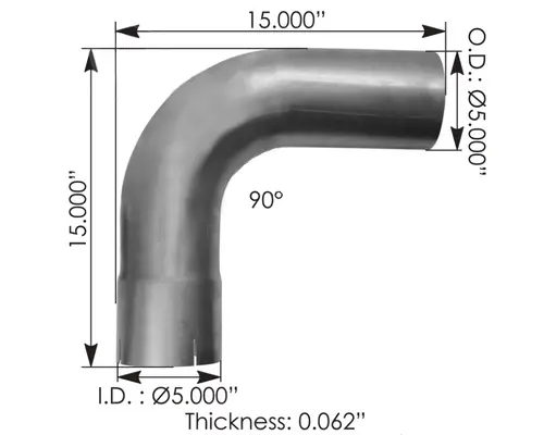Exhaust Pipe AUTOMANN ELBOW Hagerman Inc.